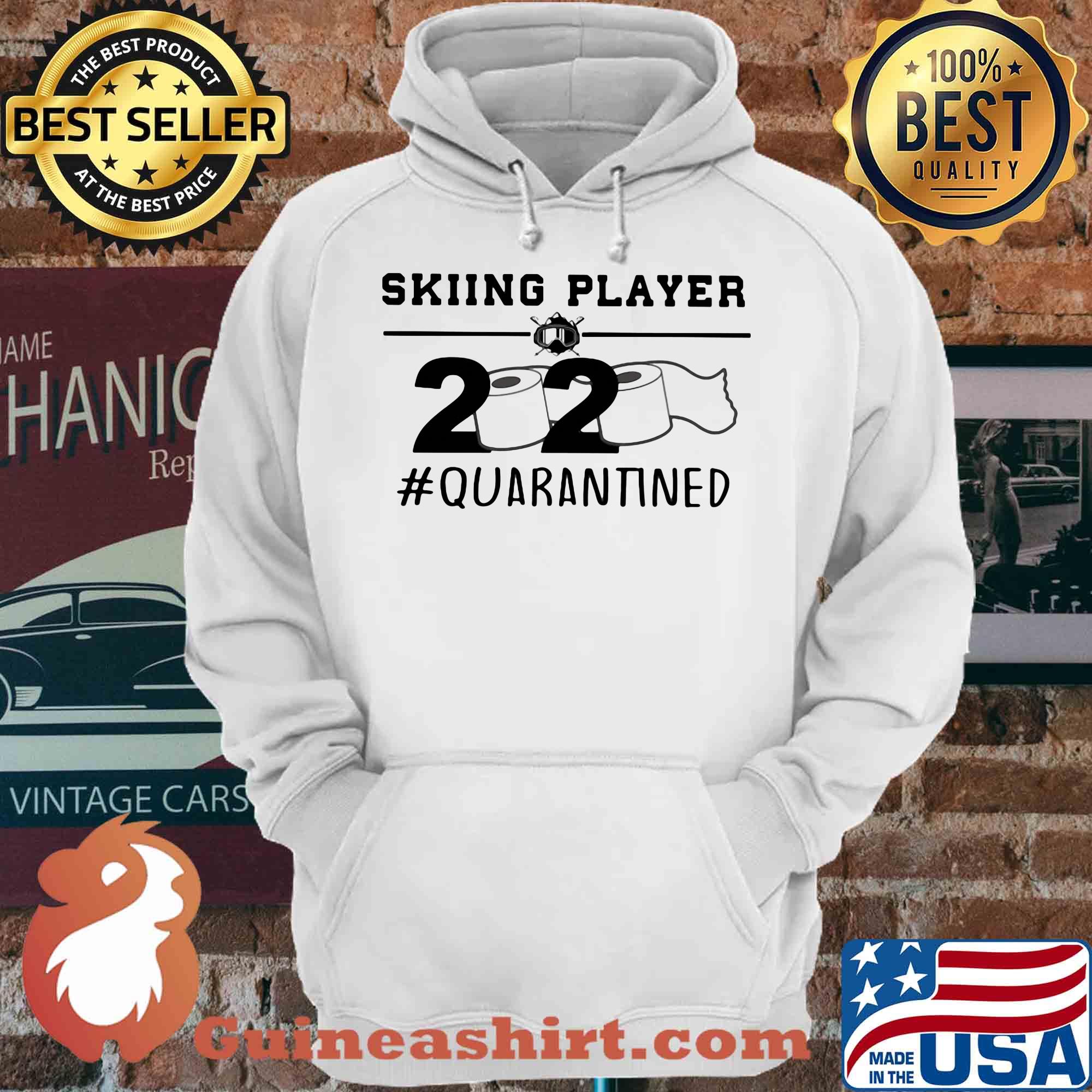 Skiing player 2020 Quarantined toilet payper shirt