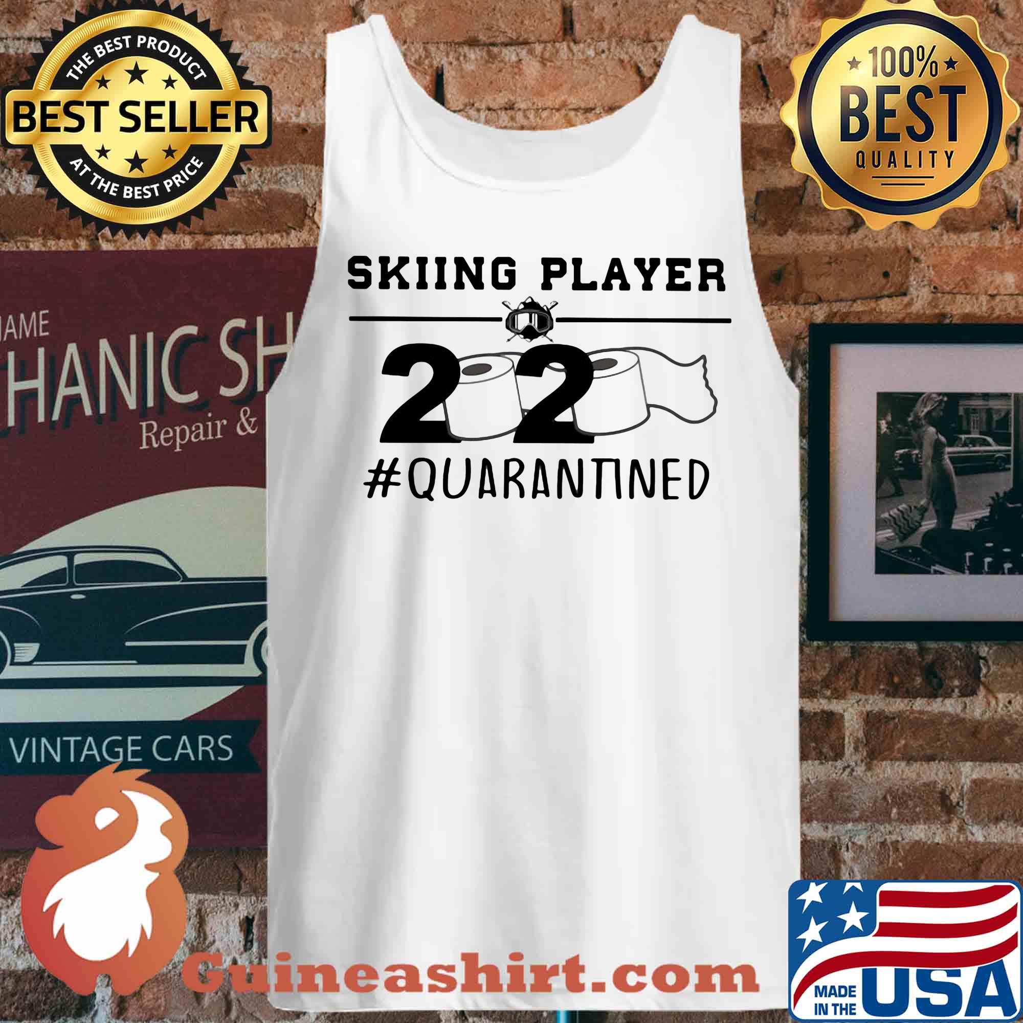 Skiing player 2020 Quarantined toilet payper s Tank top