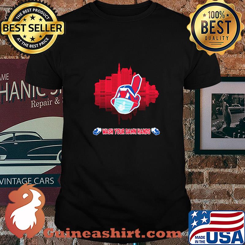 Skyline Cleveland Indians baseball wash your damn hands s 14