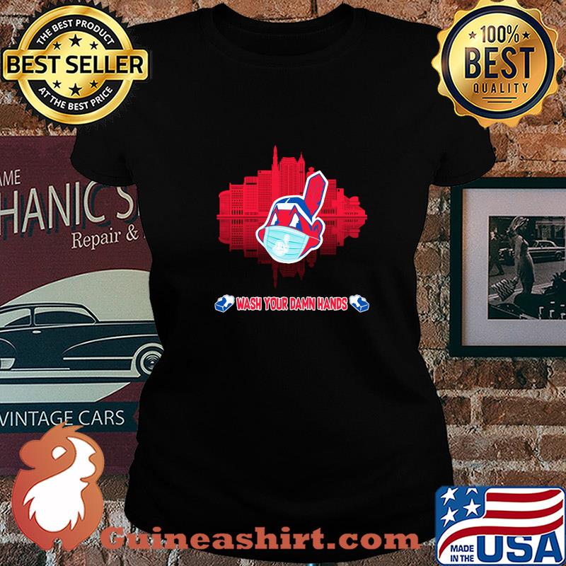 Skyline Cleveland Indians baseball wash your damn hands s 16