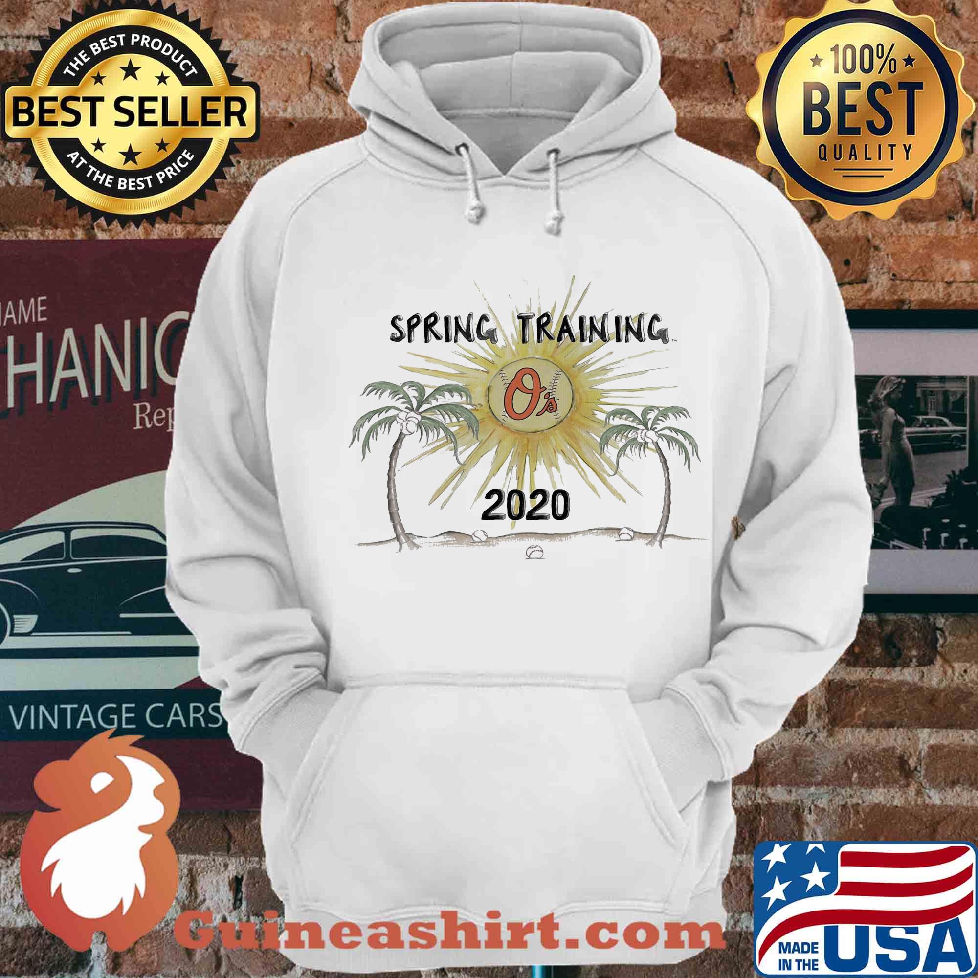 Toddler Baltimore Orioles Tiny Turnip White 2020 Spring Training Shirt
