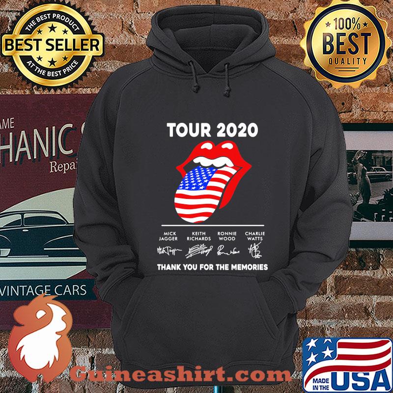 Tour 2020 The Rolling Stones Thank You For The Memories American Flag Signatures shirt