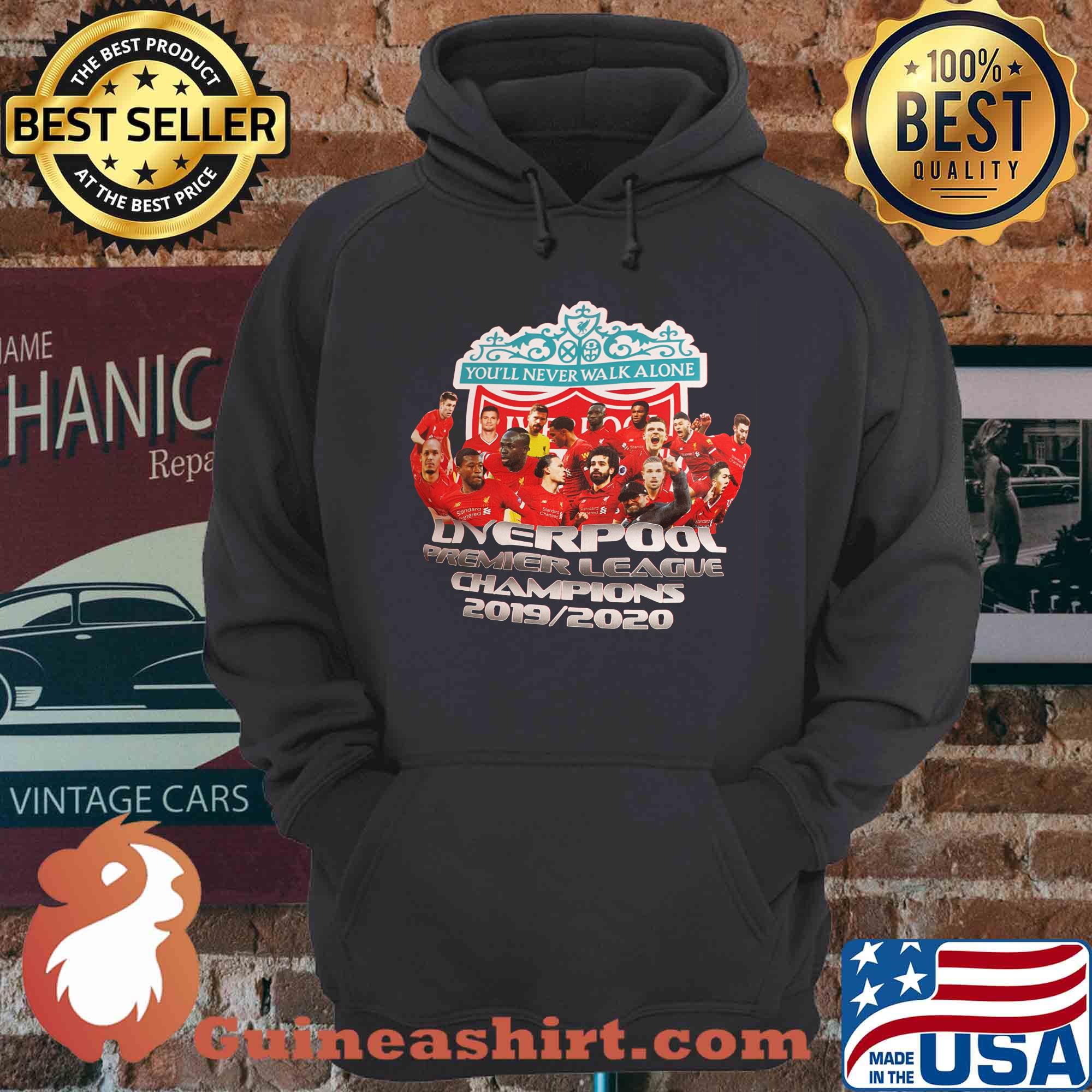 You'll Never Walk Alone Liverpool Premier League Champions 2020 Football Fan shirt