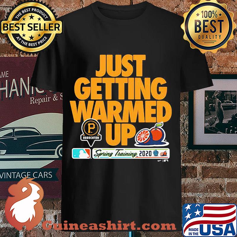 Youth Pittsburgh Pirates Nike Black 2020 Spring Training Just Getting Warmed Up Shirt Unisex