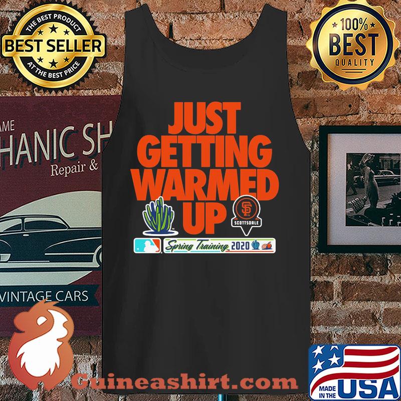 Youth San Francisco Giants Nike Black 2020 Spring Training Just Getting Warmed Up s Tank top