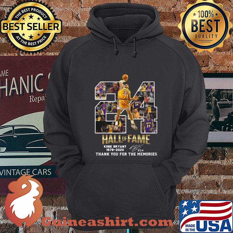 24 Hall Of Fame Kobe Bryant 1978 2020 Thank You For The Memories Signatures shirt