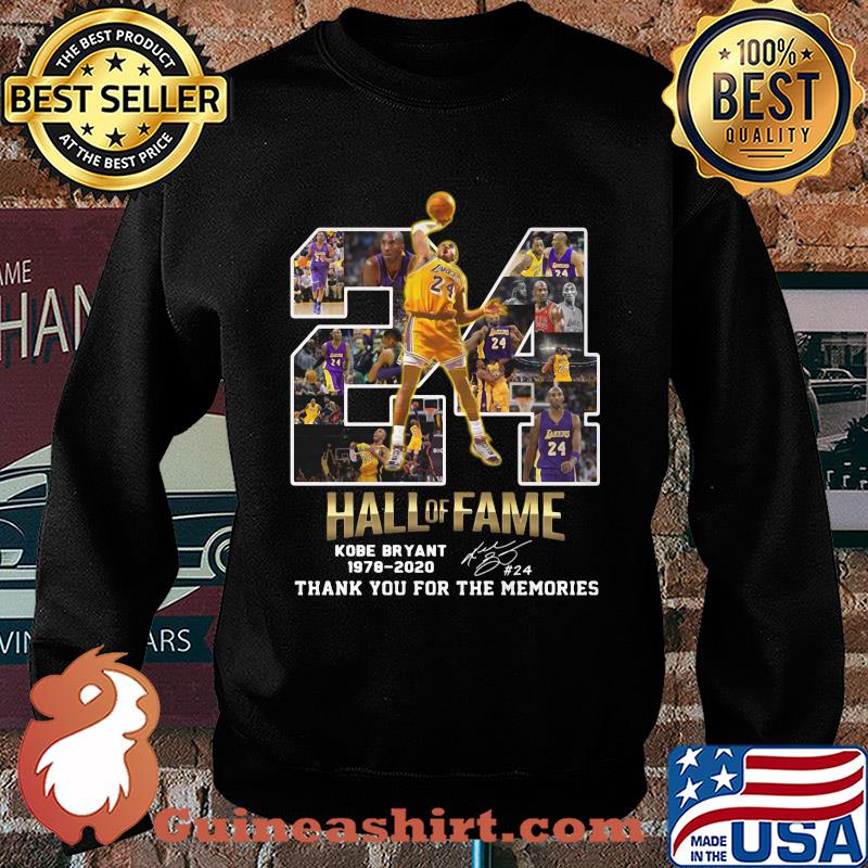 24 Hall Of Fame Kobe Bryant 1978 2020 Thank You For The Memories Signatures s Sweater