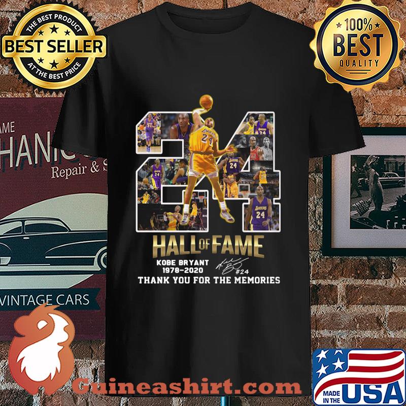 24 Hall Of Fame Kobe Bryant 1978 2020 Thank You For The Memories Signatures s Unisex