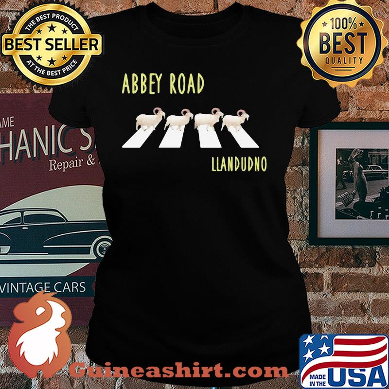 Abbey road Llandudno goats s Ladies tee