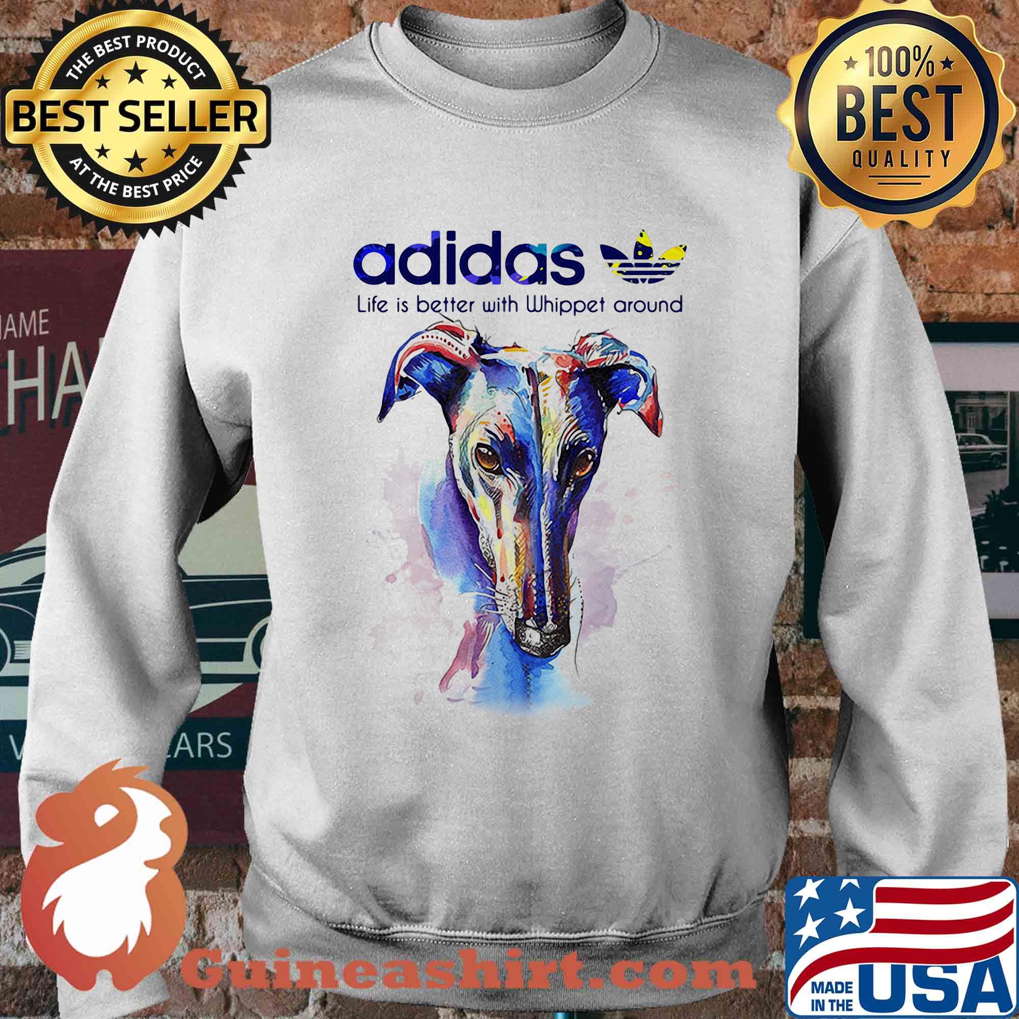 Adidas all day I dream about Whippet around Coloful s Sweater