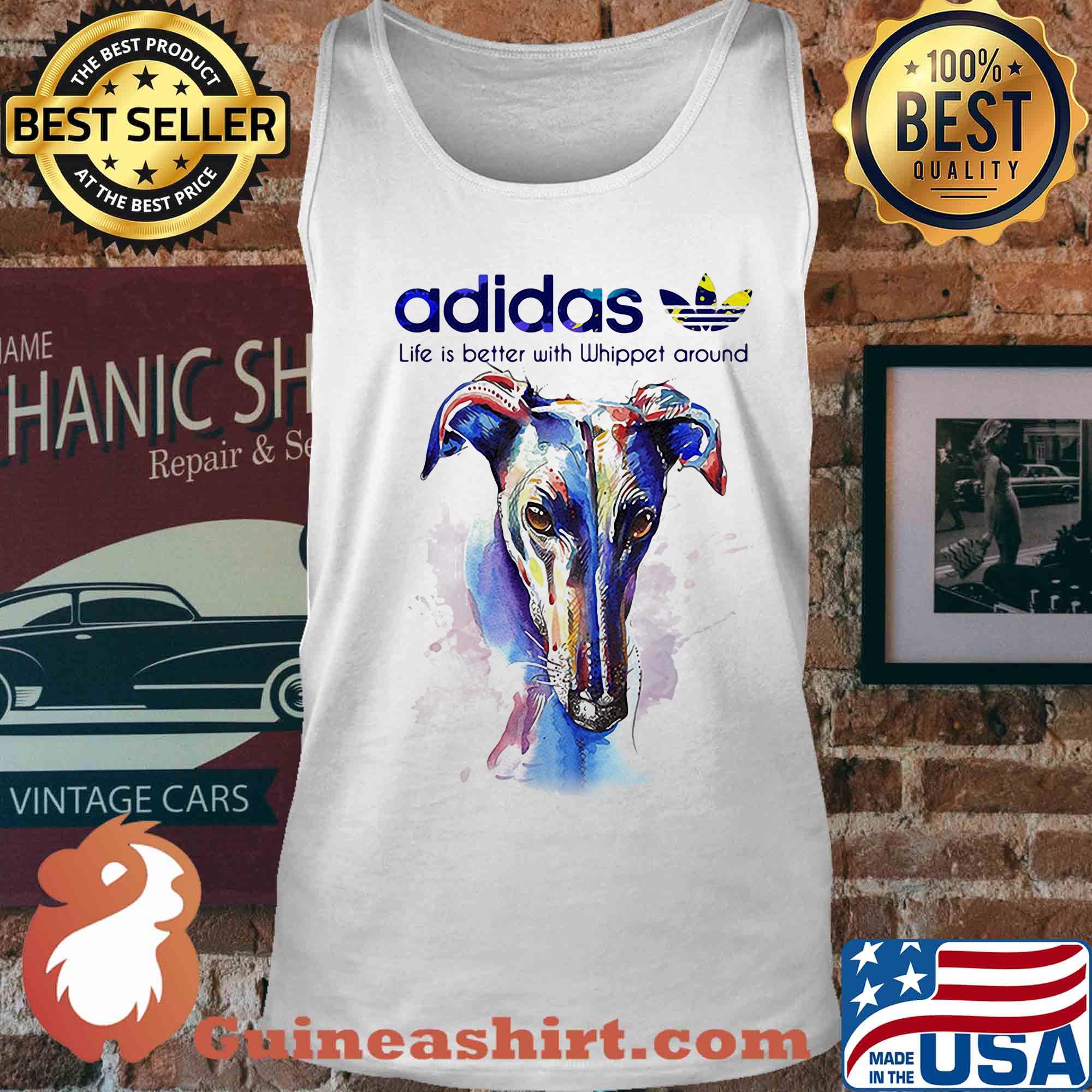 Adidas all day I dream about Whippet around Coloful s Tank top