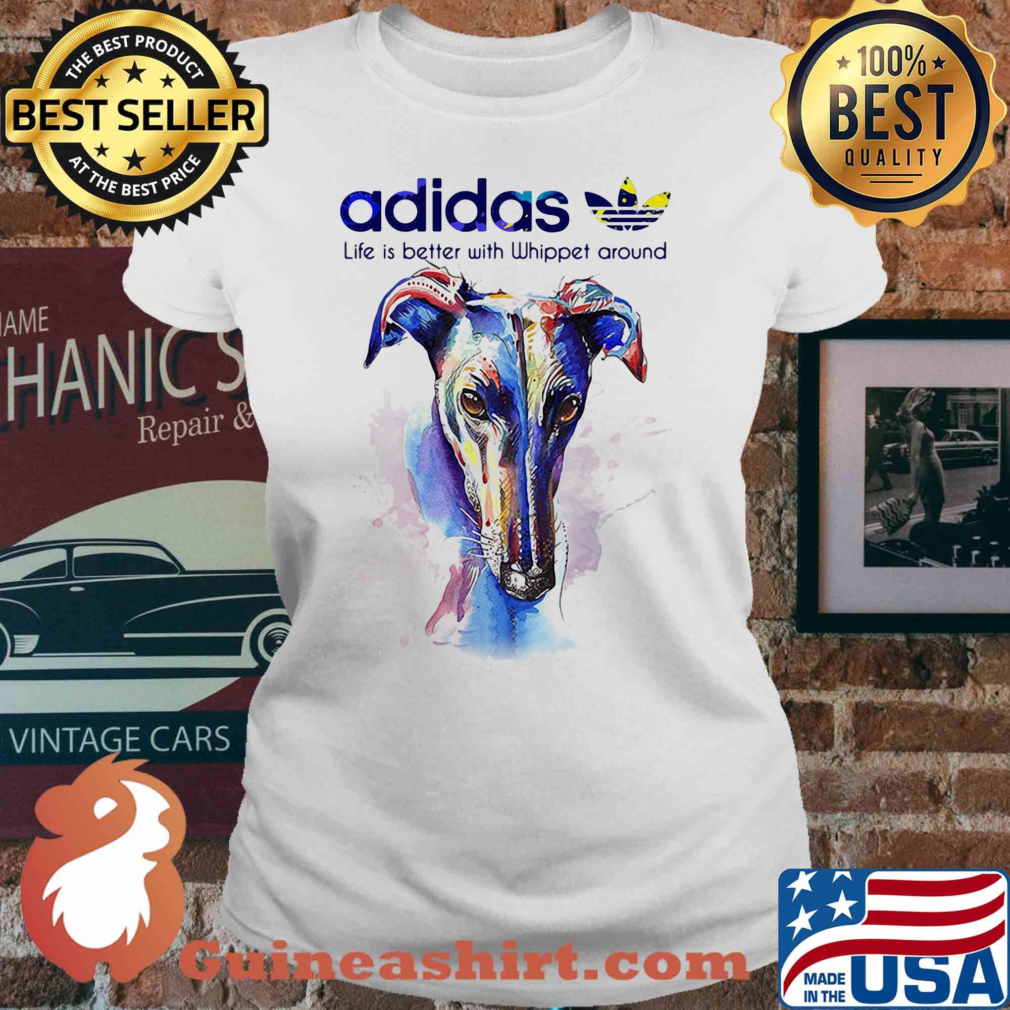 Adidas all day I dream about Whippet around Coloful s V-neck
