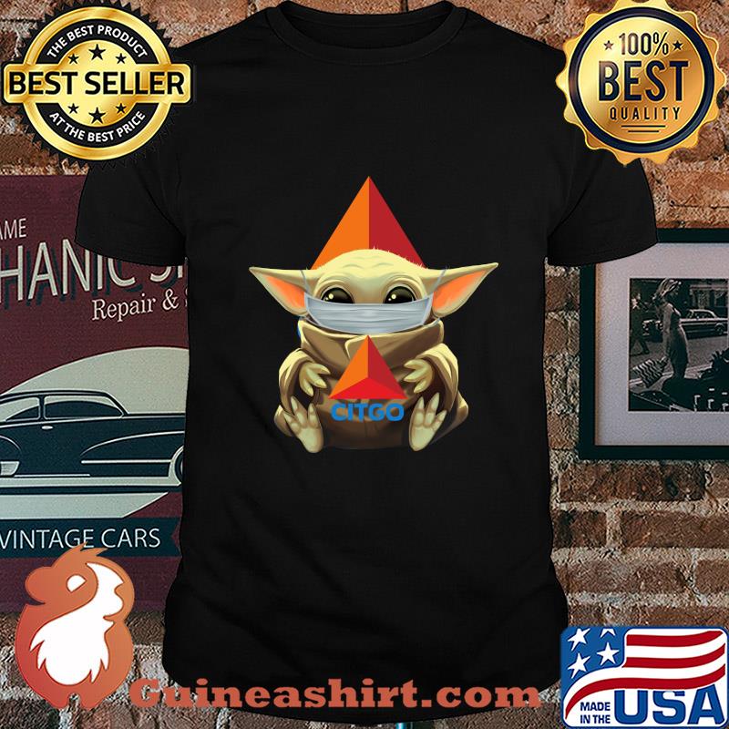 Baby Yoda hug Citgo mask shirt