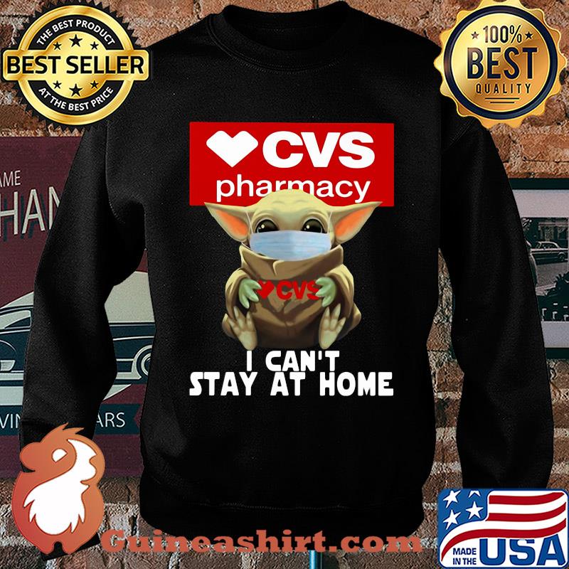 Baby Yoda Hug CVS Pharmacy I Can't Stay At Home Covid-19 s Sweater