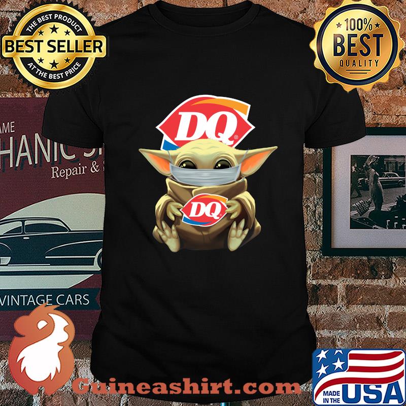 Baby Yoda hug Dairy queen mask shirt