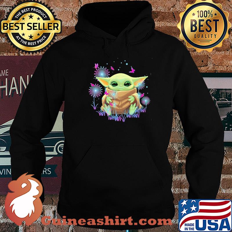 Baby Yoda hug dandelion s Hoodie