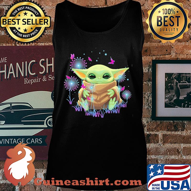 Baby Yoda hug dandelion s Tank top