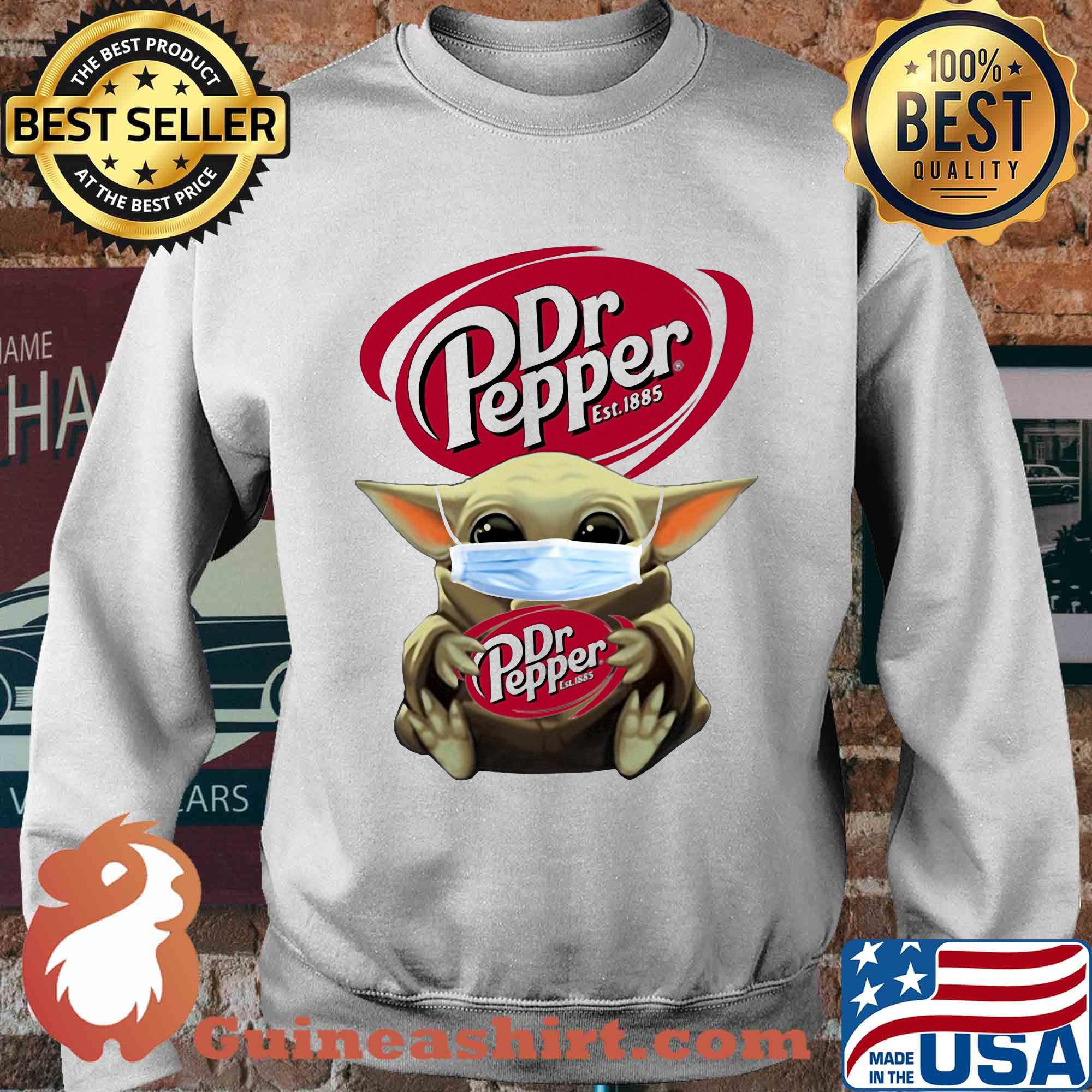 Baby Yoda Hug Dr Pepper Est 1885 Covid-19 s Sweater