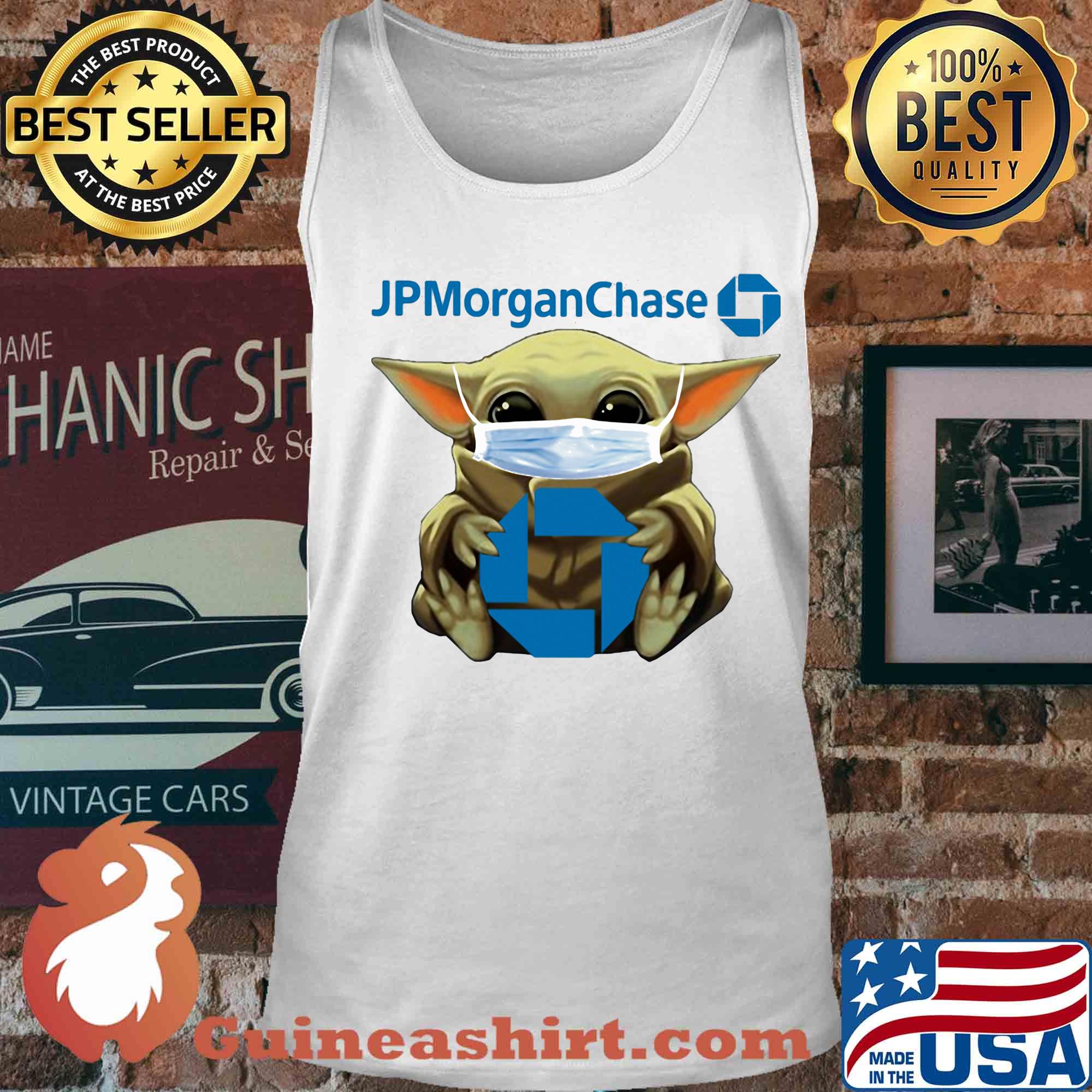 Baby yoda hug jp morgan chase covid-19 s Tank top