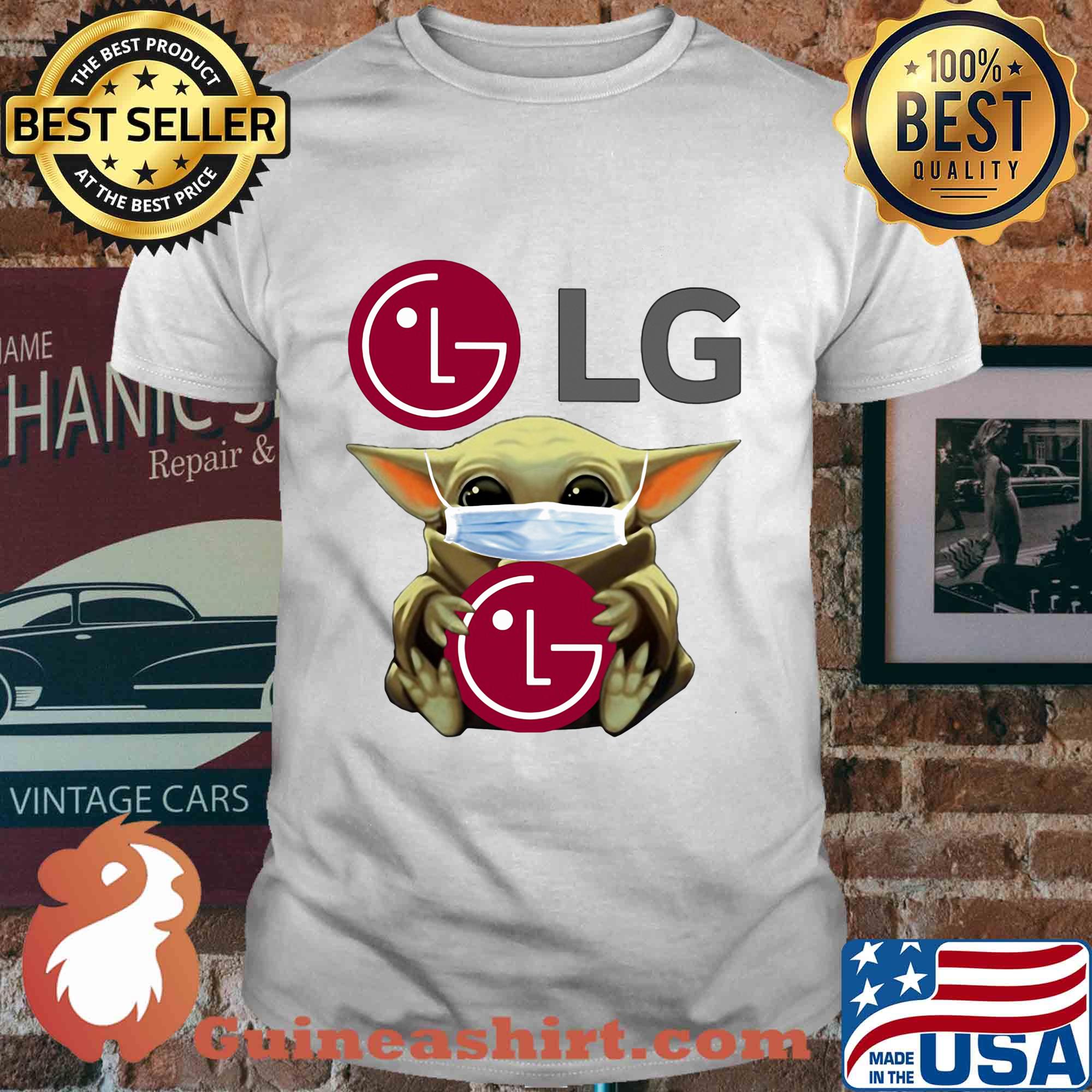 Baby yoda hug lg covid-19 2020 shirt