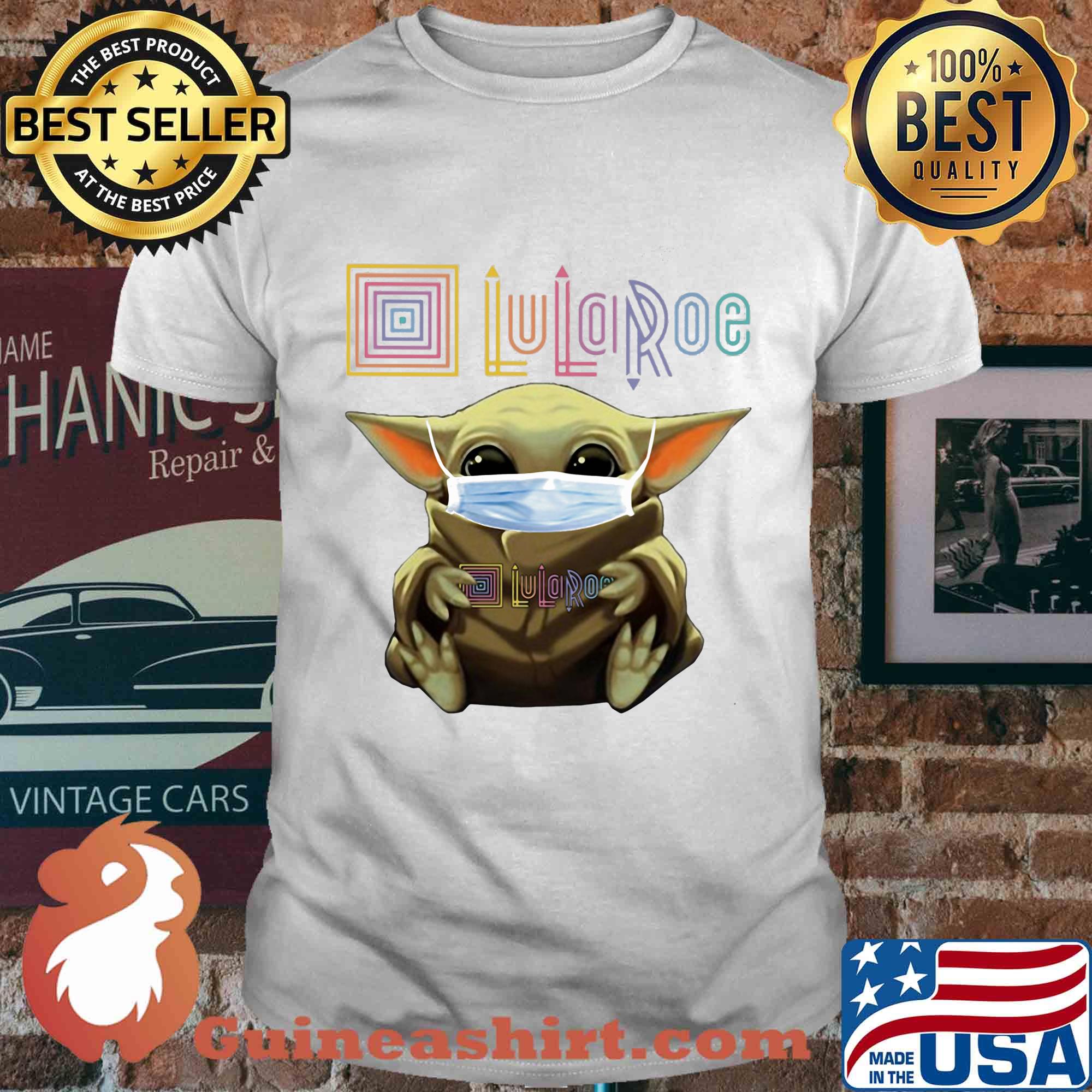 Baby yoda hug lularoe covid-19 shirt
