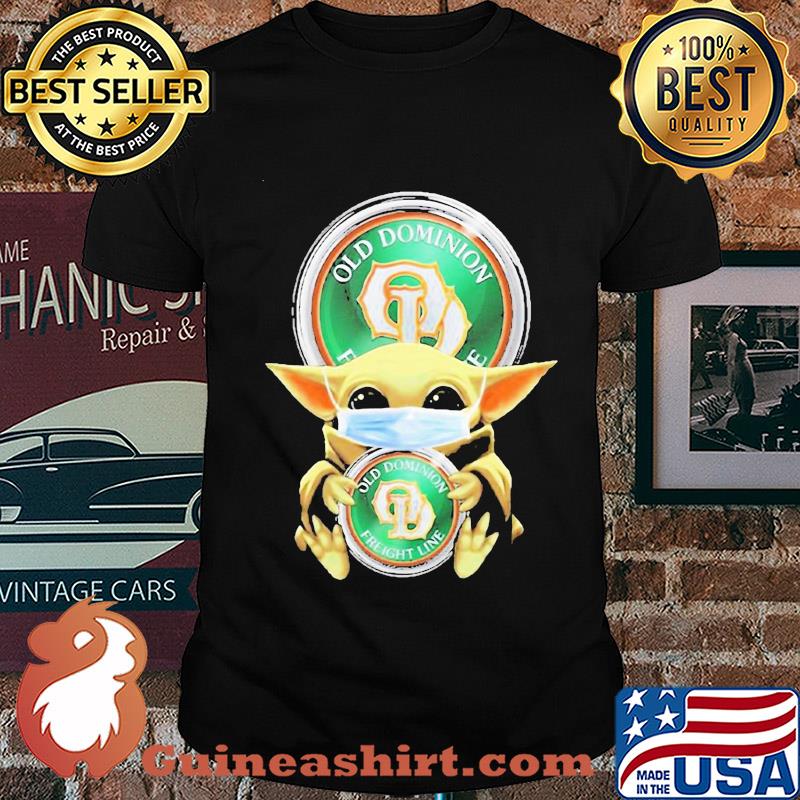 Baby yoda hug old dominion freight line covid-19 shirt