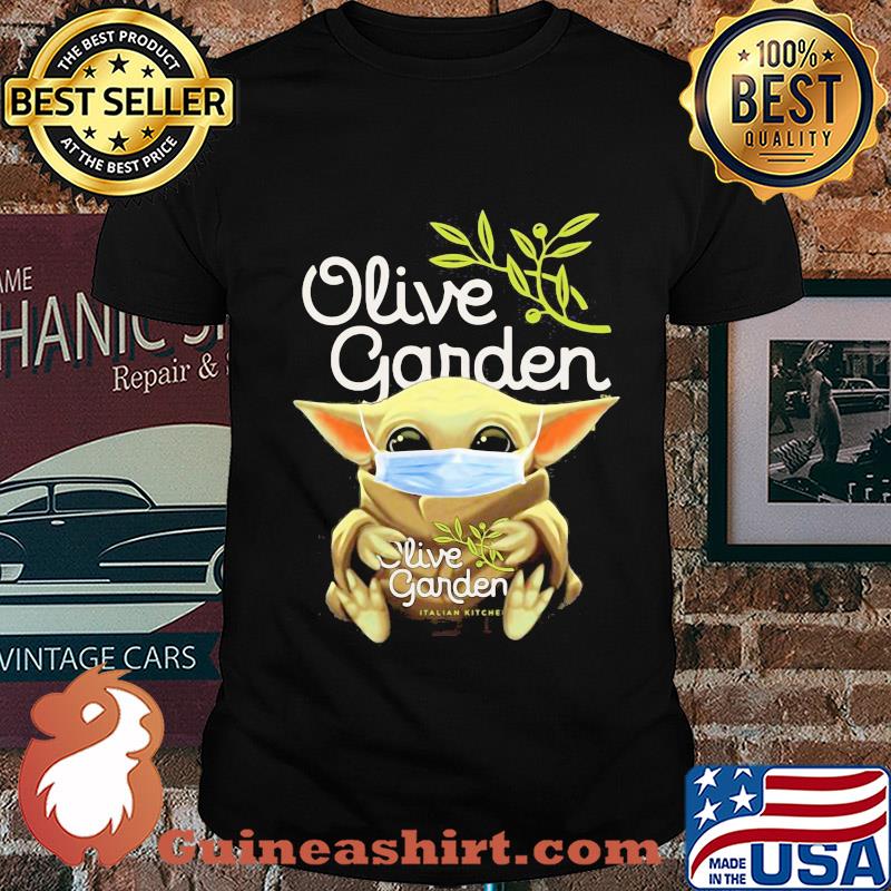 Baby Yoda hug Olive Garden Mask shirt