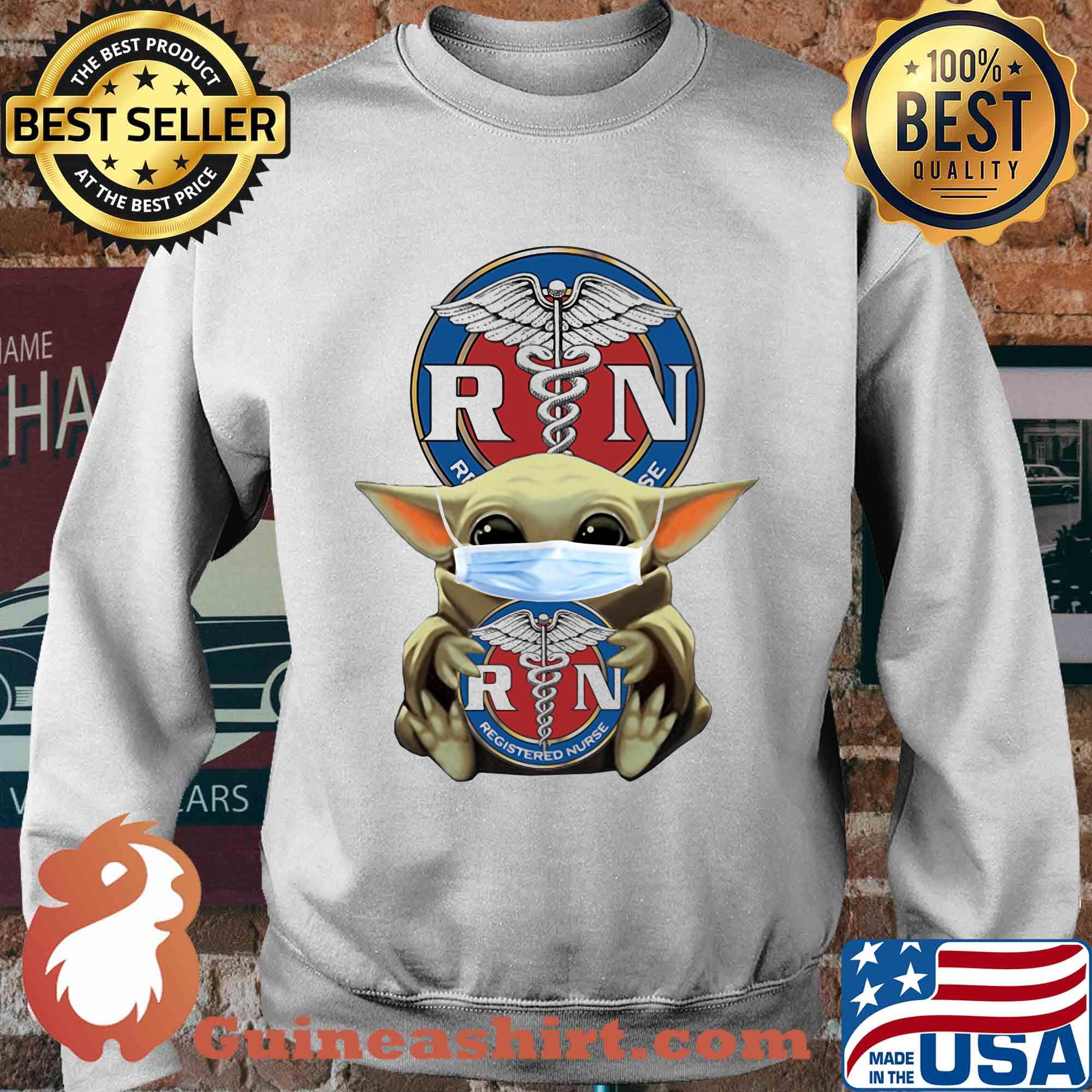 Baby Yoda Hug Registered Nurse Covid-19 s Sweater