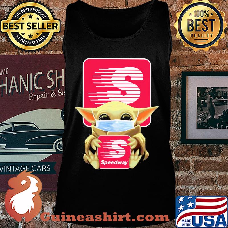 Baby Yoda hug Speedway Mask s Tank top
