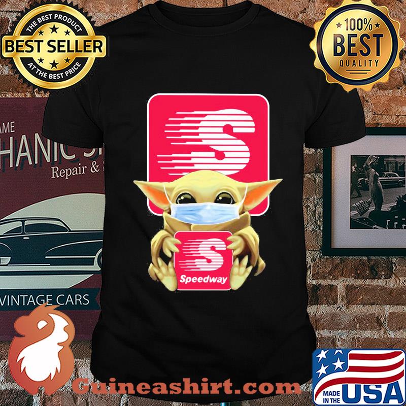 Baby Yoda hug Speedway Mask shirt
