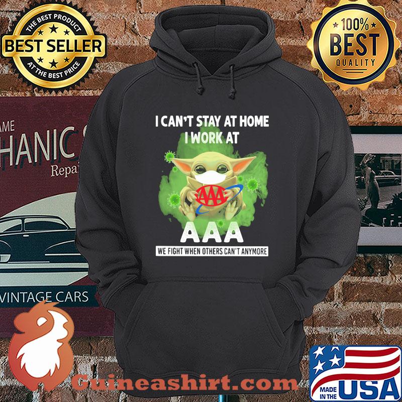 Baby Yoda I can't stay home I work at Arbys we fight when others can't anymore shirt