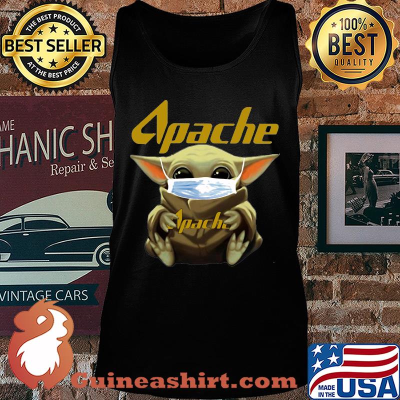 Baby Yoda mask hug Apache s Tank top