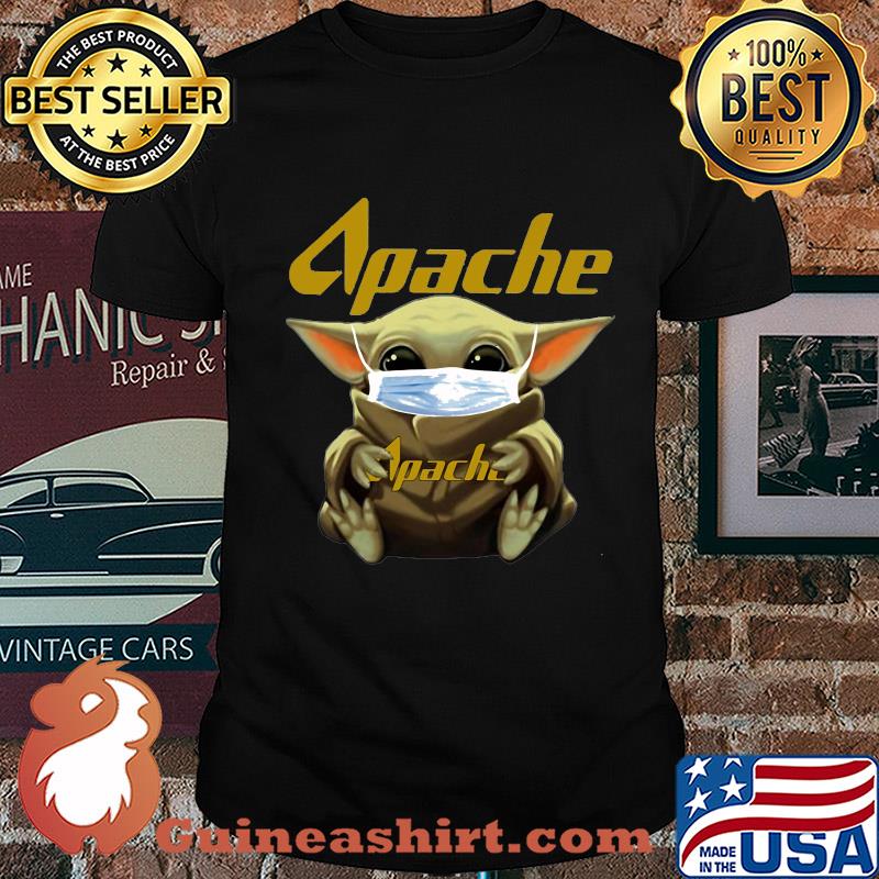 Baby Yoda mask hug Apache shirt
