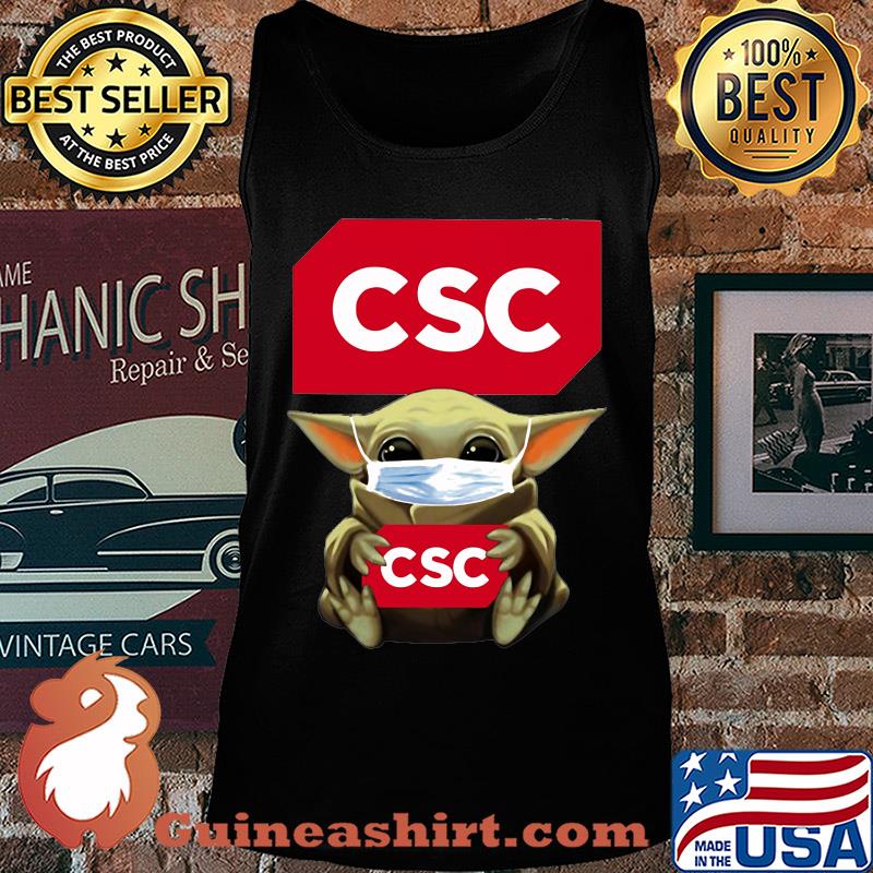 Baby Yoda mask hug CSC s Tank top
