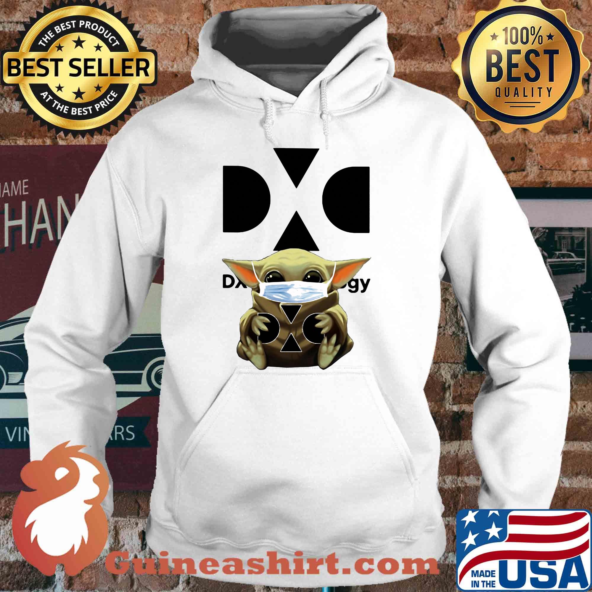Baby Yoda mask hug DXC technology s Hoodie