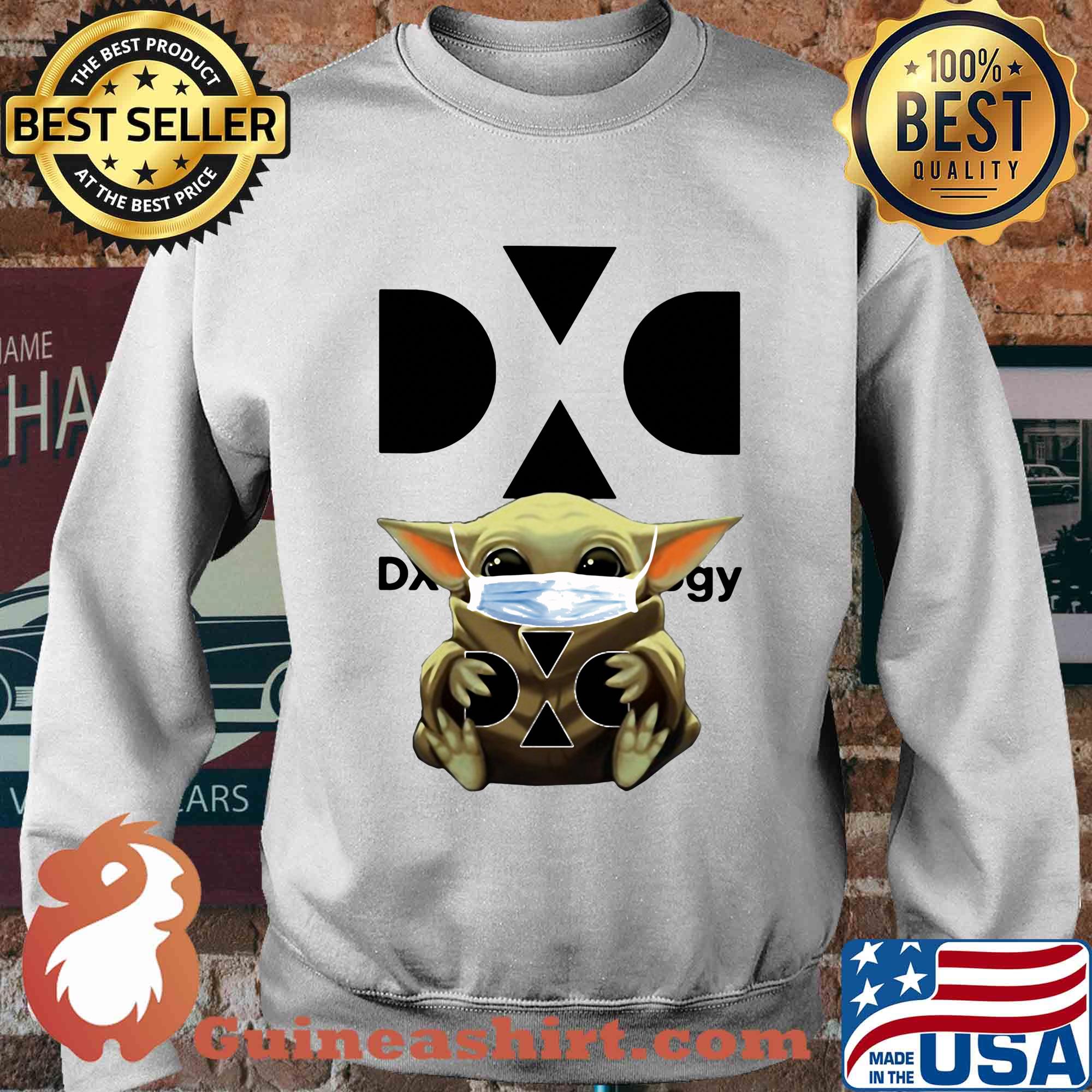 Baby Yoda mask hug DXC technology s Sweater