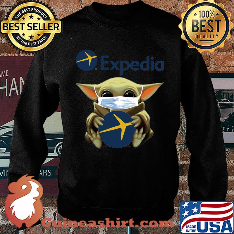 Baby Yoda mask hug Expedia s Sweater