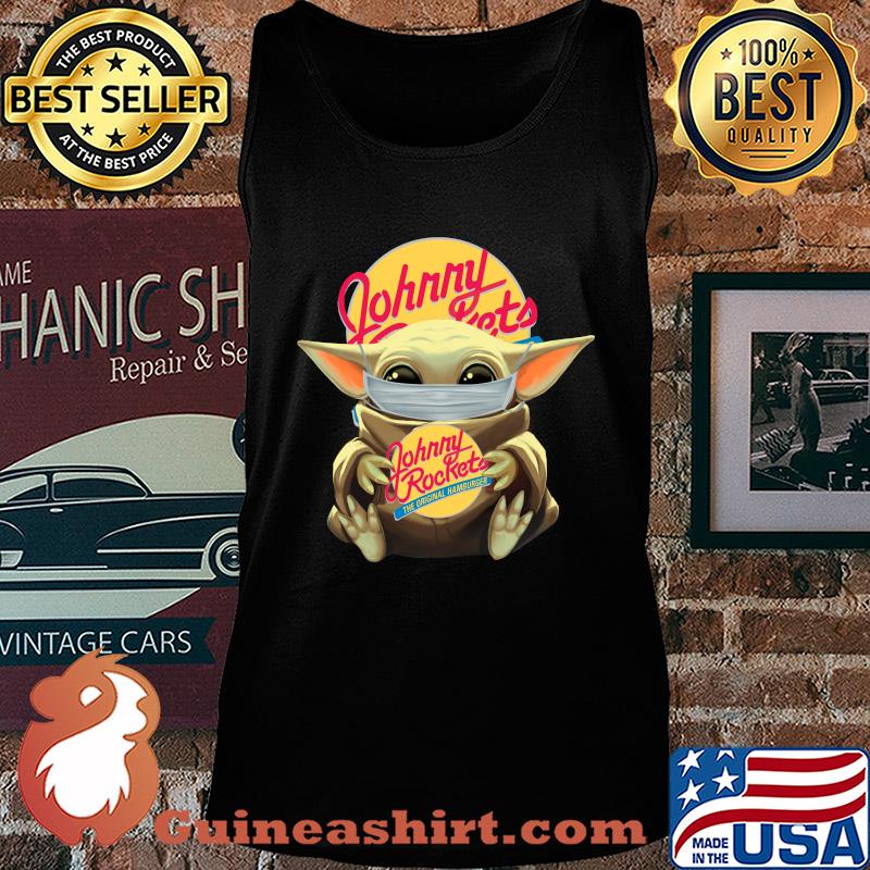 Baby Yoda mask hug Fohrry Rockets s Tank top