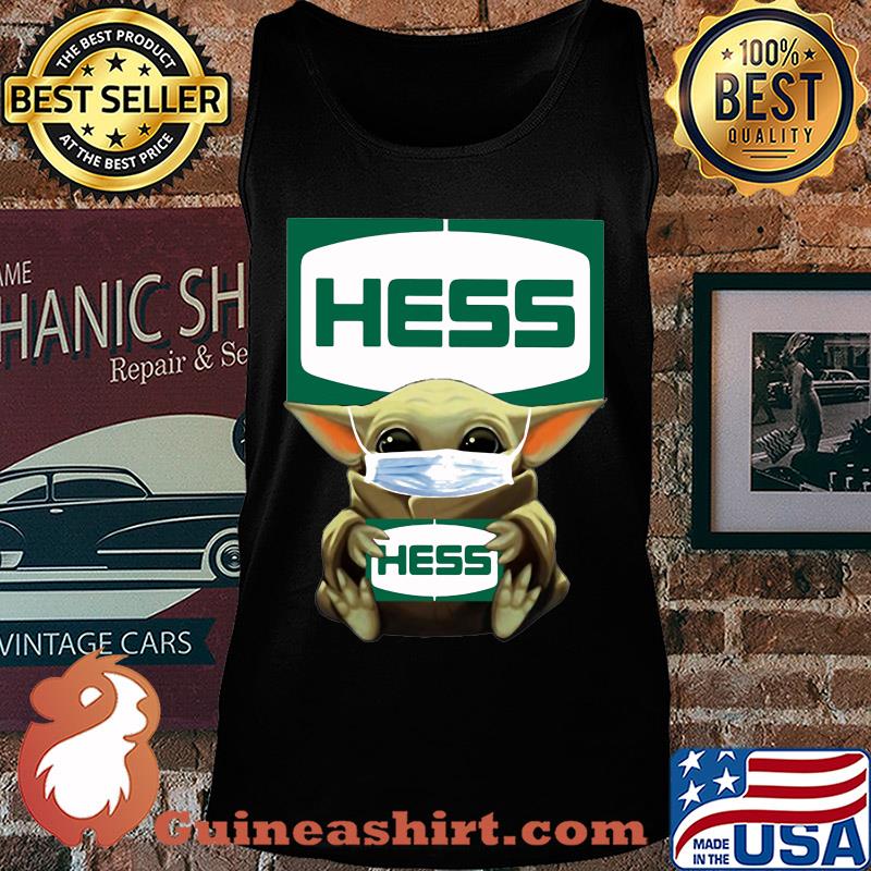 Baby Yoda mask hug Hess s Tank top