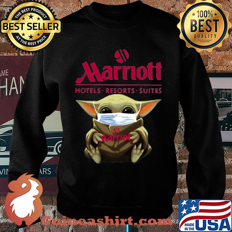 Baby Yoda mask hug Marriott hotels Resorts suites s Sweater