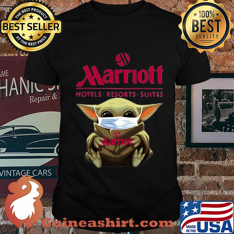 Baby Yoda mask hug Marriott hotels Resorts suites shirt