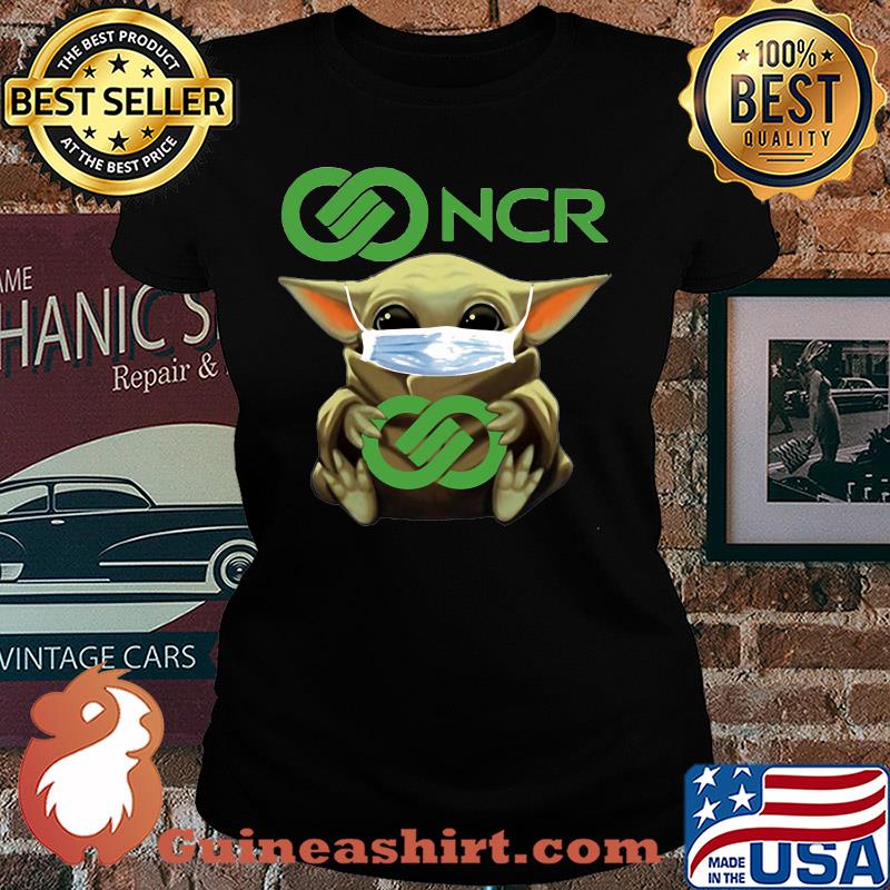 Baby Yoda mask hug NCR s Ladies tee