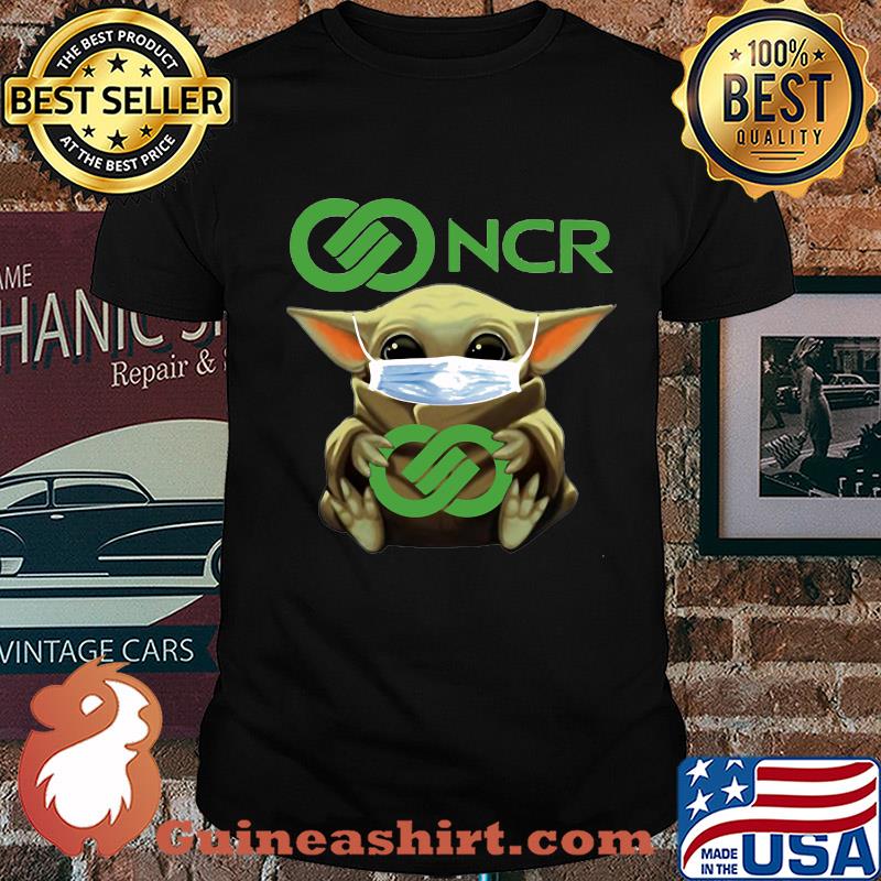 Baby Yoda mask hug NCR shirt