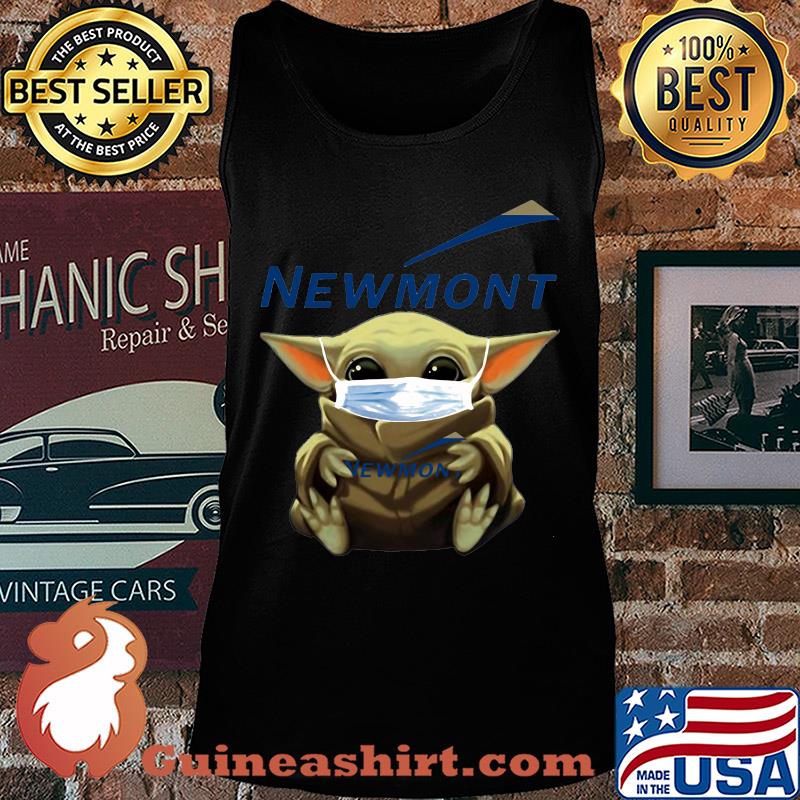 Baby Yoda mask hug Newmont s Tank top
