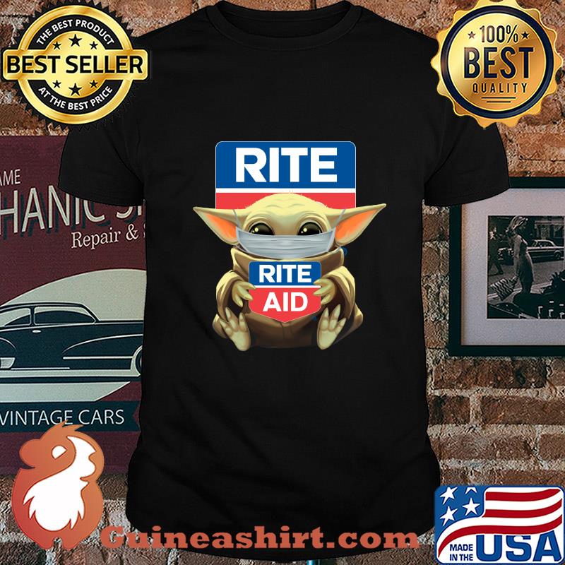 Baby Yoda mask hug Rite Aid shirt