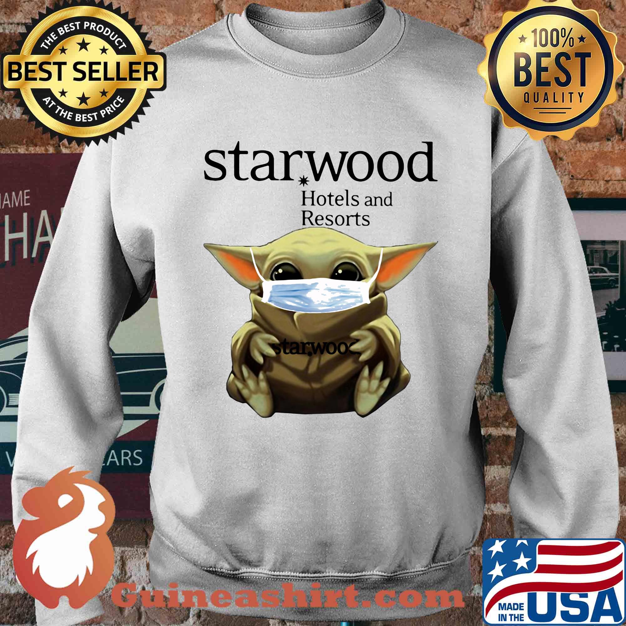 Baby Yoda mask hug Starwood Hotels and Resorts s Sweater