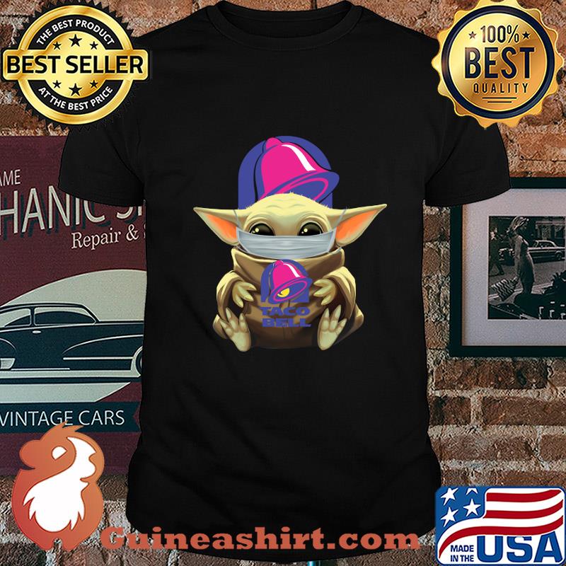 Baby Yoda mask hug Taco Bell shirt