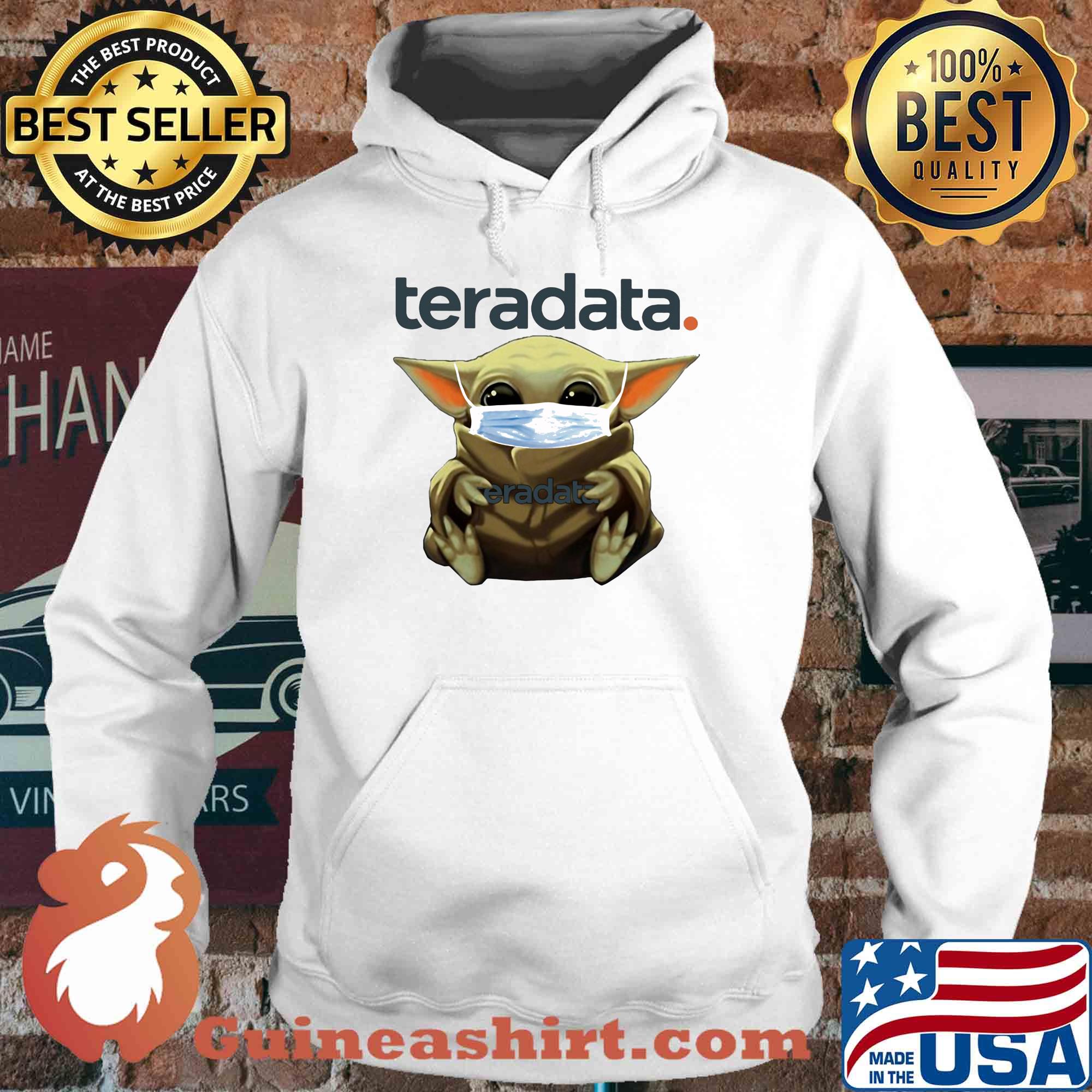 Baby Yoda mask hug Teradata s Hoodie