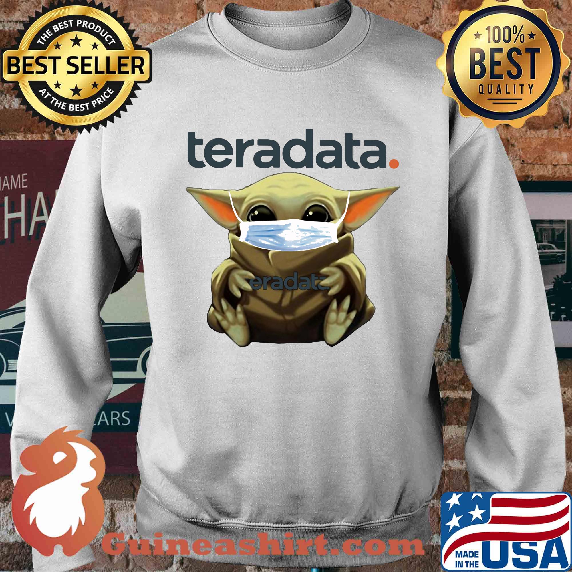 Baby Yoda mask hug Teradata s Sweater