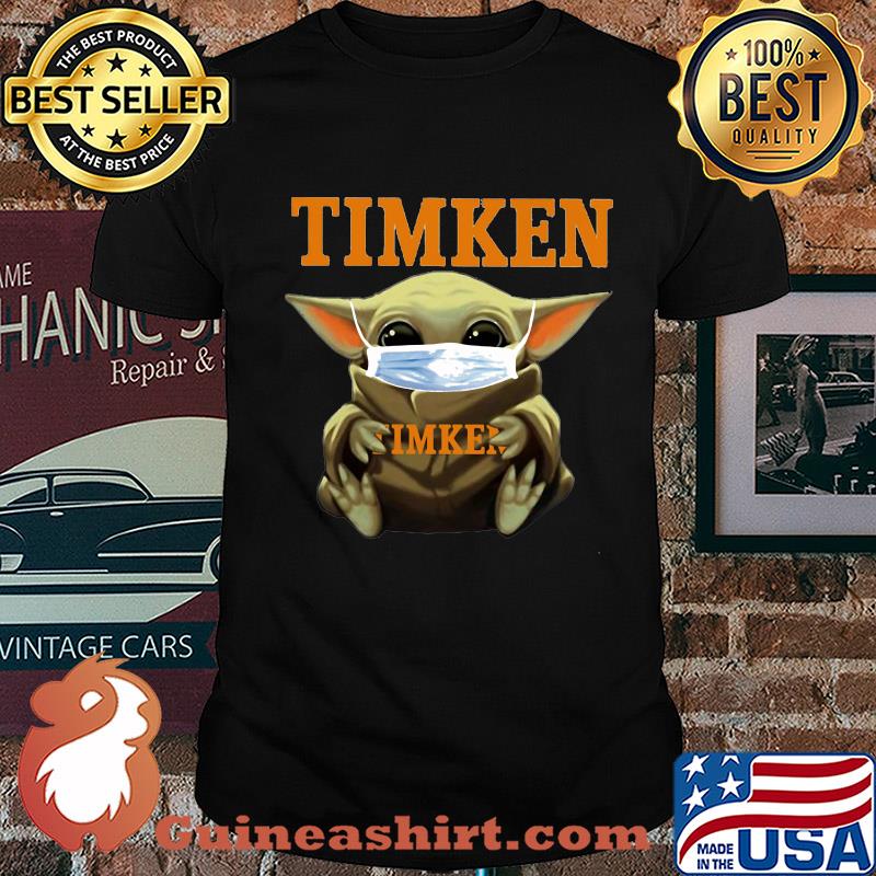 Baby Yoda mask hug Timken shirt